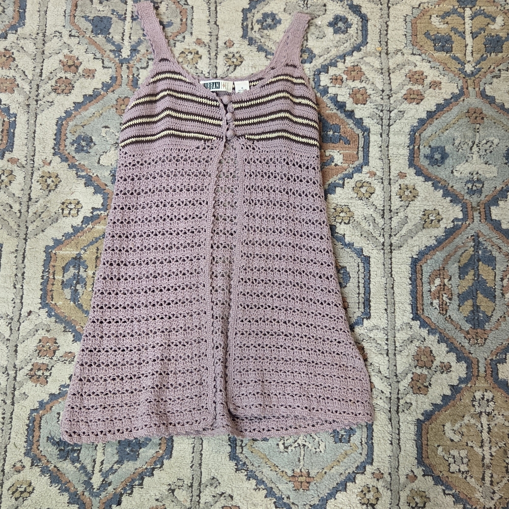 Pink Knit Sleeveless Dress